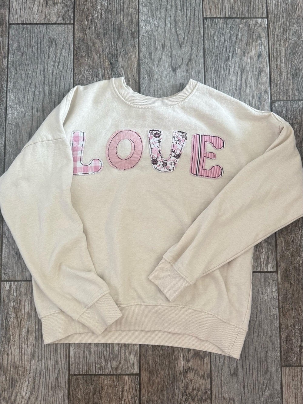 Recycler Threads Cream Fleece-Lined Sweatshirt